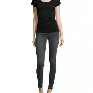 J Brand Super Skinny Photo Ready Jean Night Bird Faded Black 28